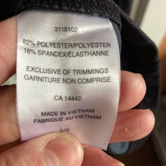 MONDETTA JACKET  SUBTLE PRINT NEW- SIZE LARGE- dark gray/black - Picture 6 of 7